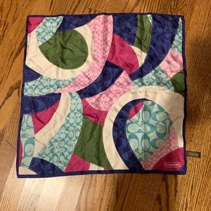 Coach silk square scarf